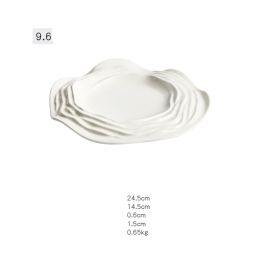 Plate Ceramic Hotel Tableware Western Steak Pasta Plate Customized