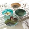 Accent Plus Decorative Glass Rooster Platter