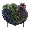 Accent Plus Decorative Glass Rooster Platter