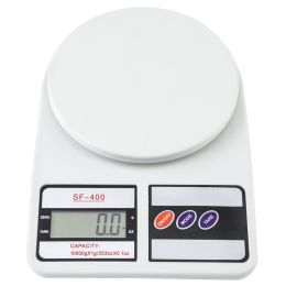 SF-400 10KG / 1g Kitchen Mail LCD Digital Scale White