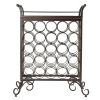 Silvano Wine Rack 5x5 with Removable Tray, Dark Bronze