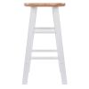 Element Counter Stools, 2-Pc Set, Natural & White