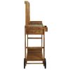 Garden Kitchen Trolley Solid Acacia Wood 36.2"x17.1"x55.7"