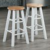 Element Counter Stools, 2-Pc Set, Natural & White