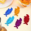 Fish Shape Beer Bottle Opener Fishbone Aluminum Alloy Bottle Opener Keychain Ring kitchen Tool Trinket Gifts Random