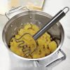 Durable Hand Masher Vintage White Handle Stainless Steel Potato Masher Home Kitchen