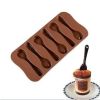 1pcs Silicone Spoon Shape Fondant Mould Cake Kitchen Diy Decorating Tool Chocolate Mold Cake Baking