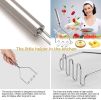 Kitchen Utensils Potato Masher For Potato Ricer Baby Food Best Kitchen Tools Stainless Steel Dishwasher Safe (Wavy)