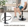 Set of 2 Adjustable Bar Stools with Backrest and Footrest