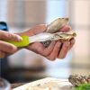 Stainless Steel Oyster Shucking Knife with Ergonomic Grip and Anti-Slip Shellfish Tool Handle Food Grade for Kitchen and Outdoor Use