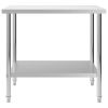 Kitchen Work Table 39.4"x23.6"x33.5" Stainless Steel