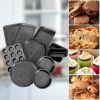 Desserts Make Nonstick Bakeware Baking Roasting Cake Pans 10 Pieces Set