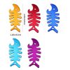 Fish Shape Beer Bottle Opener Fishbone Aluminum Alloy Bottle Opener Keychain Ring kitchen Tool Trinket Gifts Random