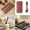 1pcs Silicone Spoon Shape Fondant Mould Cake Kitchen Diy Decorating Tool Chocolate Mold Cake Baking