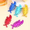 Fish Shape Beer Bottle Opener Fishbone Aluminum Alloy Bottle Opener Keychain Ring kitchen Tool Trinket Gifts Random