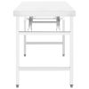 Kitchen Folding Work Table 47.2"x24"x32" Stainless Steel