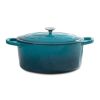 Crock Pot Artisan 7QT Oval Dutch Oven, Teal