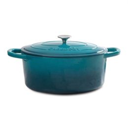 Crock Pot Artisan 7QT Oval Dutch Oven, Teal