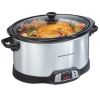 Hamilton Beach 8 Quart Programmable Countdown Slow Cooker, Silver