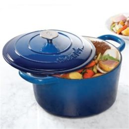 Crock Pot Artisan 7QT Round Dutch Oven, Blue