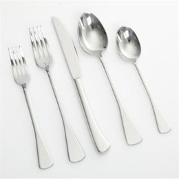 Gibson Elite Verdi 20 Piece Flatware Set, Silver