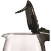 Brentwood KT-1900BK 1.7L Borosilicate Glass Tea Kettle in Black