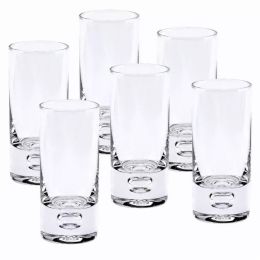 Mouth Blown Crystal 6 Piece Shot or Vodka Glass Set  3 oz