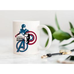 Hero Inspired Coffee Mug - Captain | By Trebreh Designs - Gold Plated Handle