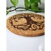 Tree Of Life Engraved Cork Trivet