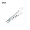 Stainless Steel Food Clips Kitchen Supplies Bread Steak Clips Barbecue Baking Tools