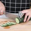 Kitchen Stainless Steel Quick Peeling Bean Peeler Creative Vegetable Cutting Finger Guard Tool