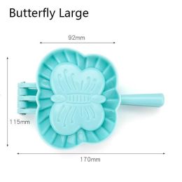 Dumplings Tool Dumpling Mould Kitchen Dumpling Molds Plastic Dough Press Dumpling Pie Ravioli Mould (size: Butterfly Large)