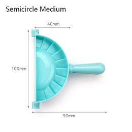 Dumplings Tool Dumpling Mould Kitchen Dumpling Molds Plastic Dough Press Dumpling Pie Ravioli Mould (size: Semicircle Medium)