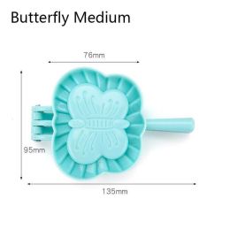 Dumplings Tool Dumpling Mould Kitchen Dumpling Molds Plastic Dough Press Dumpling Pie Ravioli Mould (size: Butterfly Medium)