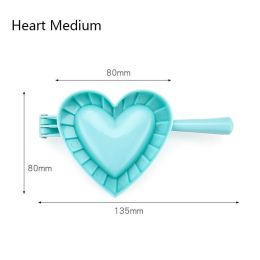 Dumplings Tool Dumpling Mould Kitchen Dumpling Molds Plastic Dough Press Dumpling Pie Ravioli Mould (size: Heart Medium)