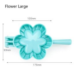 Dumplings Tool Dumpling Mould Kitchen Dumpling Molds Plastic Dough Press Dumpling Pie Ravioli Mould (size: Flower Large)