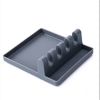 Silicone Soup Spoon Pad Spoon Spoon Holder Spatula Storage Rack Drain Pad Finishing Kitchen Tools