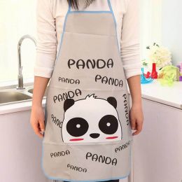 Cartoon Animal Waterproof Apron Kitchen Restaurant Cooking Bib Aprons Sleeveless Anti-oil Aprons (Color: Gray)