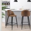 37.8"H 2-Piece Bar Stools/Pub Kitchen Chairs (Set of 2)