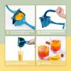 RAINBEAN Manual Citrus Juicer, Hand Press Lemon Squeezer, Heavy Duty Juice Metal Aluminum Alloy Squeezer for Lime Orange Apple Fruit (Black)