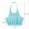 Home Storage Drain Basket Kitchen Sink Holder Adjustable Soap Sponge Shlf Hanging Drain Basket Bag Kitchen Accessories