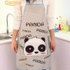 Women Cartoon Kitchen Cooking Bib Charm Apron