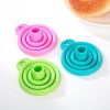 Mini Gel Foldable Collapsible Style Funnel Hopper Kitchen Tools