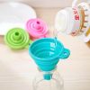 Mini Gel Foldable Collapsible Style Funnel Hopper Kitchen Tools