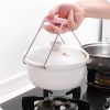 Foldable Stainless Steel Hot Bowl Clip Pot Dish Holder Steamer Plate Clamp Gripper Kitchen Tools