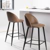 37.8"H 2-Piece Bar Stools/Pub Kitchen Chairs (Set of 2)