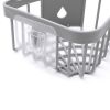 Wall Hanging Triangle Corner Storage Rack Basket Kitchen Bathroom Organizer