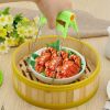 Foldable Stainless Steel Hot Bowl Clip Pot Dish Holder Steamer Plate Clamp Gripper Kitchen Tools