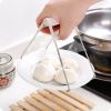 Foldable Stainless Steel Hot Bowl Clip Pot Dish Holder Steamer Plate Clamp Gripper Kitchen Tools